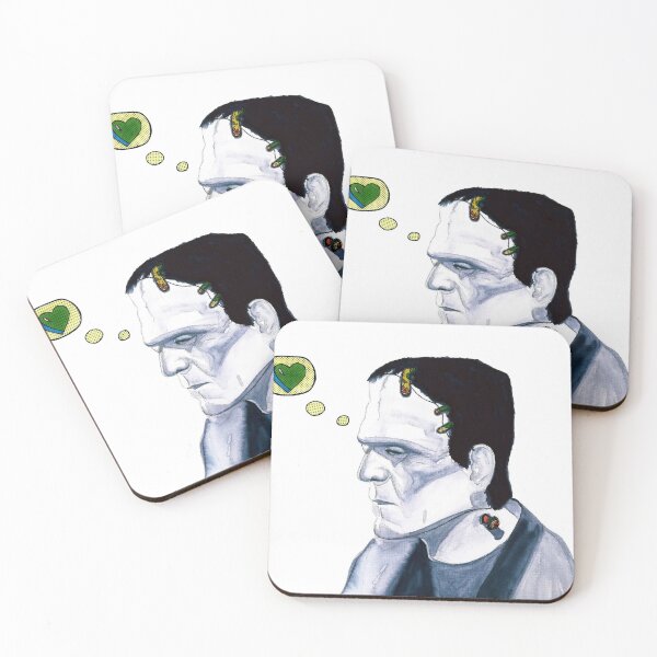 Item preview, Frankenstein Watercolor Love designed and sold by LittleDumplins.
