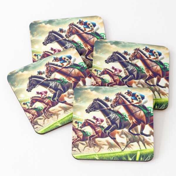 Item preview, Thundering Hooves: The Excitement of Horse Racing designed and sold by Koalangel.