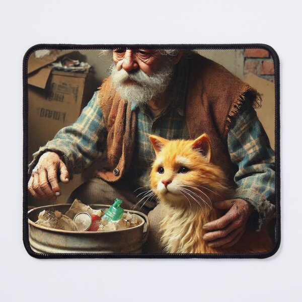 Item preview, Scavenger Old Man and Cat designed and sold by Catsmoment.