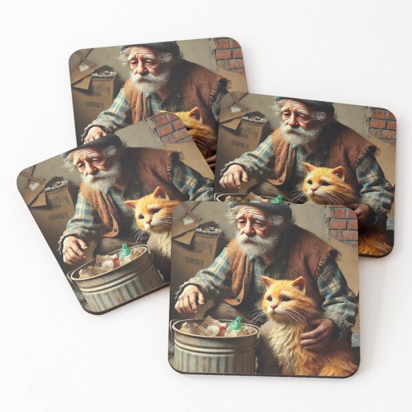 Item preview, Scavenger Old Man and Cat designed and sold by Catsmoment.