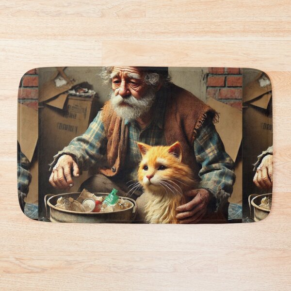 Item preview, Scavenger Old Man and Cat designed and sold by Catsmoment.
