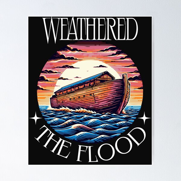 Item preview, Noah's Weathered The Flood Christian Faith Bible Ark Story  designed and sold by KayelBee.