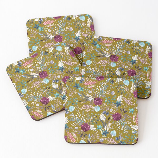 Item preview, Wild Grasses, Mustard background designed and sold by Alex  Blud.