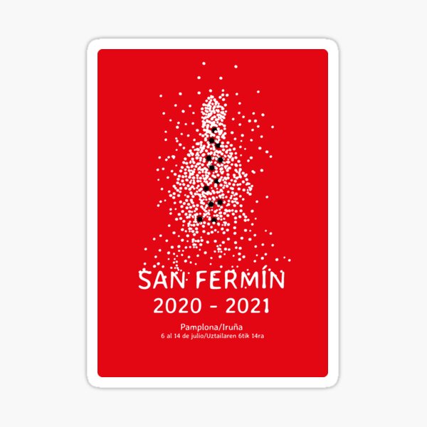 San Fermin perdido 2020 - 2021 Pegatina
