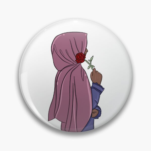 Item preview, Girl with hijab and rose designed and sold by xmalita.