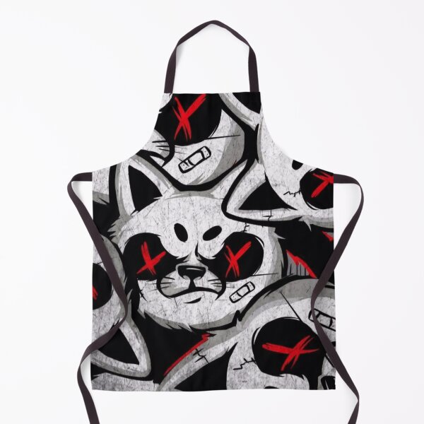 Item preview, cat, bad ass, evil, pattern, design designed and sold by NAVAL00.
