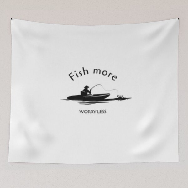 Item preview, Fish more , worry less : fishing trip vibes designed and sold by Sha1726.