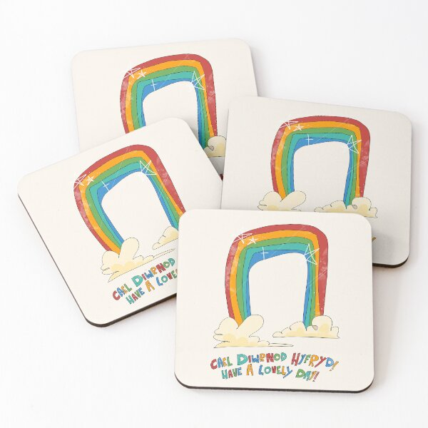 Item preview, Have a Lovely Day Welsh rainbow designed and sold by tiessunnyskies.