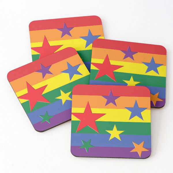 Item preview, Pride flag with stars- LGBTQIA+ designed and sold by SueKnox.
