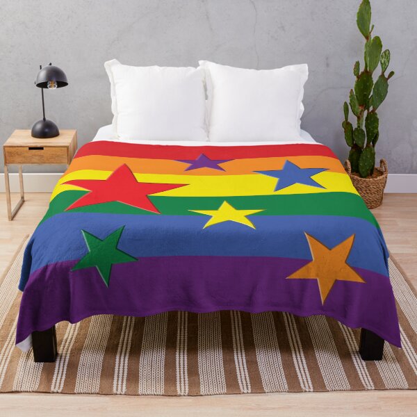 Item preview, Pride flag with stars- LGBTQIA+ designed and sold by SueKnox.