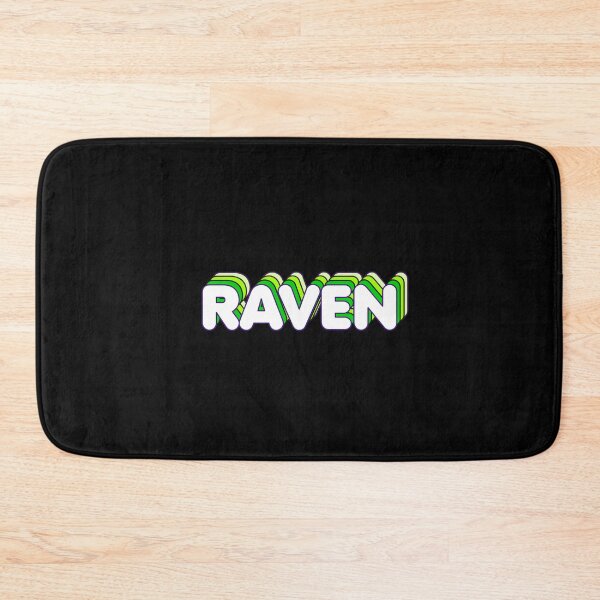 Item preview, Green Layers Raven Name Label (Black) designed and sold by NormadWorld.