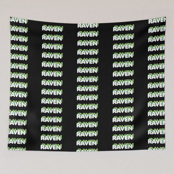 Item preview, Green Layers Raven Name Label (Black) designed and sold by NormadWorld.