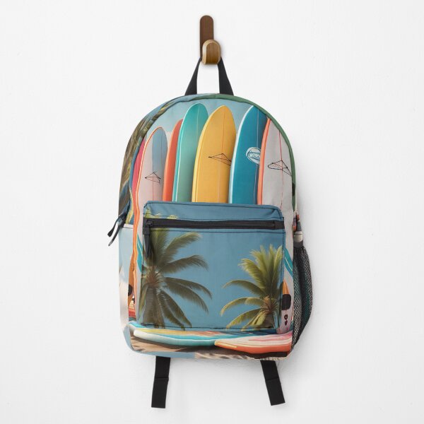 Item preview, Colorful paddle SUP boards on tropical summer beach coast designed and sold by icemanphotos.