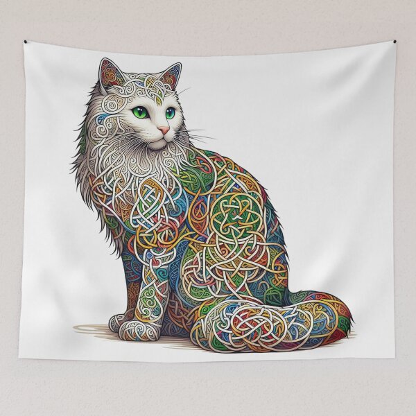 Item preview, “Gato Celta Intrincado” designed and sold by NMProductos.