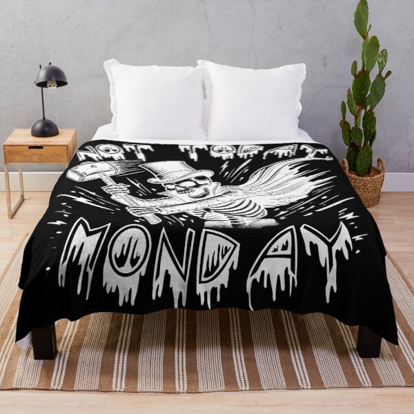 Item preview, Funny Not Today Monday Skeleton | Sarcastic Dark humor | hilarious monday hater meme designed and sold by Unitepeople.