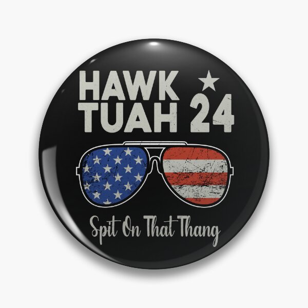 Item preview, Hawk Tuah 24 Spit On That Thang American Flag Adult Humor designed and sold by ZANNIX.