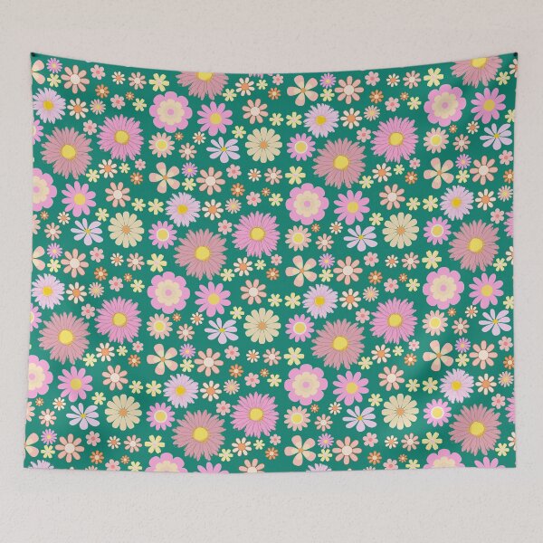 Item preview,  70's Style Flower Pattern designed and sold by CreativeCanvas8.