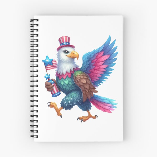 Item preview, 4th July american eagle in pink and blue gift designed and sold by BlushRoses7.