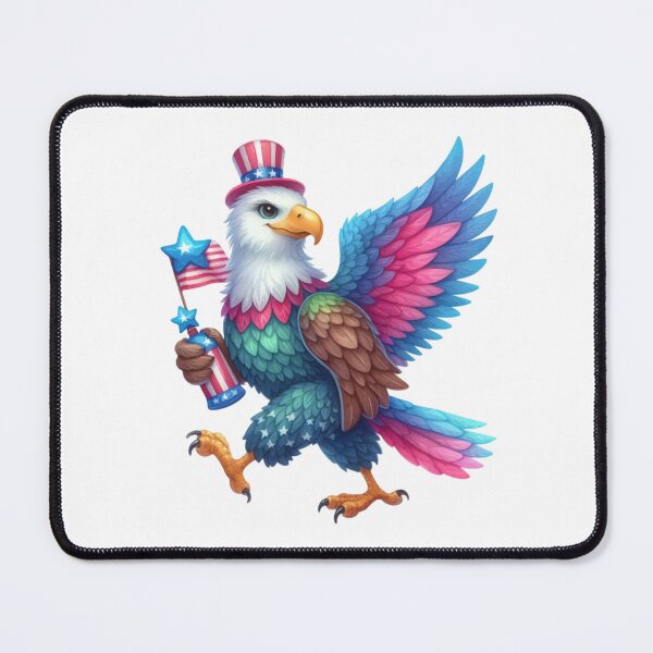 Item preview, 4th July american eagle in pink and blue gift designed and sold by BlushRoses7.