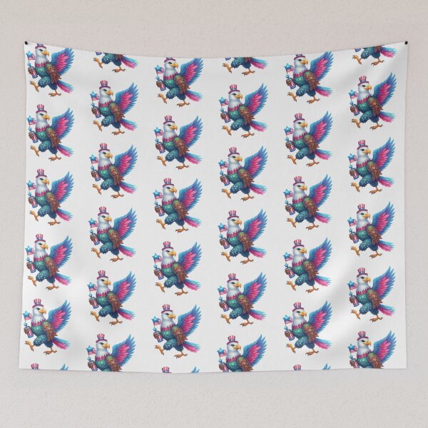 Item preview, 4th July american eagle in pink and blue gift designed and sold by BlushRoses7.