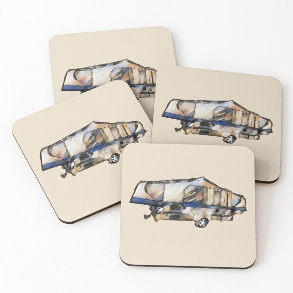 Item preview, Camouflage inspired Folding Caravan designed and sold by BeccaAelishe.