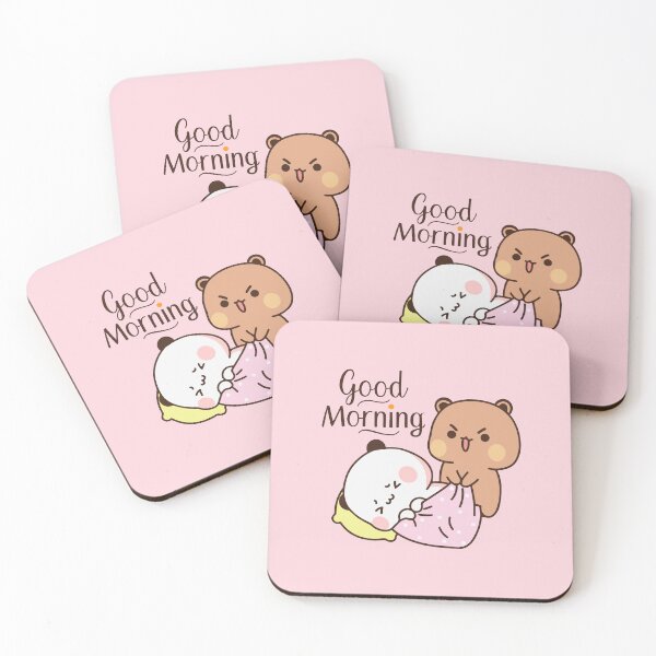 Item preview, Bubu Dudu Good Morning - Cute and Cheerful Cartoon Design designed and sold by FEBRICAST.
