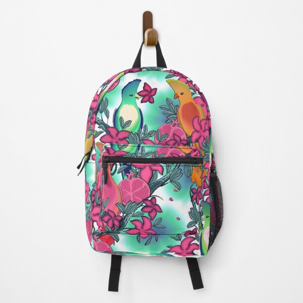 Item preview, Paradise birds, Multicolor on turquoise background designed and sold by Alex  Blud.