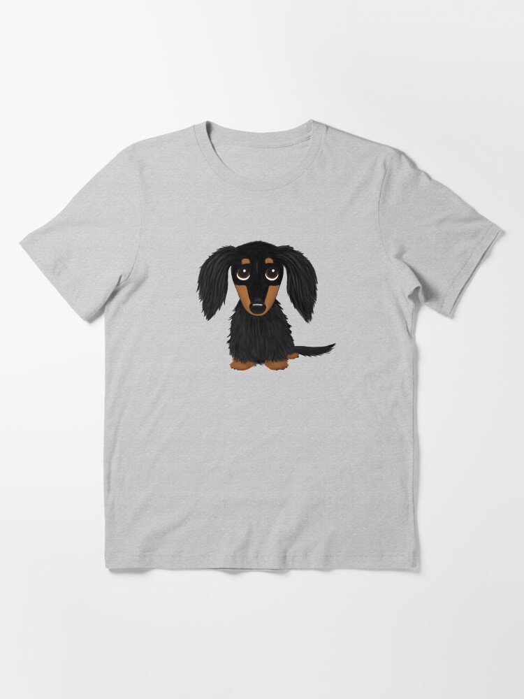 Long haired dachshund t shirts clearance