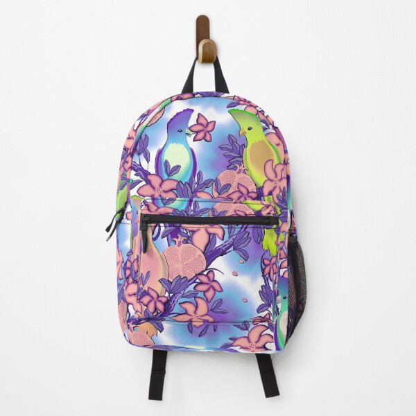 Item preview, Paradise birds, Multicolor on blue background designed and sold by Alex  Blud.