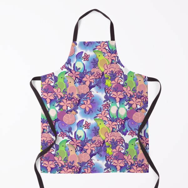 Item preview, Paradise birds, Multicolor on blue background designed and sold by Alex  Blud.