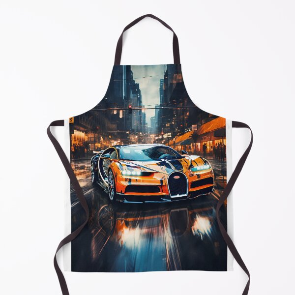 Item preview, Bugatti Chiron Hypercar in Rainy City Style designed and sold by RevUpDesign.