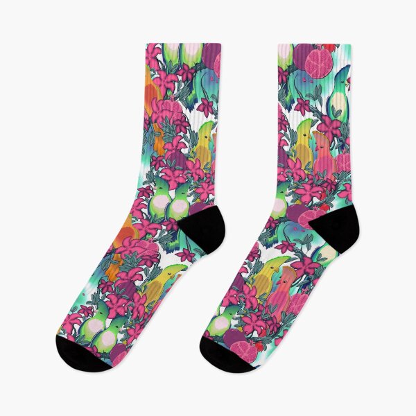 Item preview, Paradise birds, Multicolor on turquoise background designed and sold by Alex  Blud.
