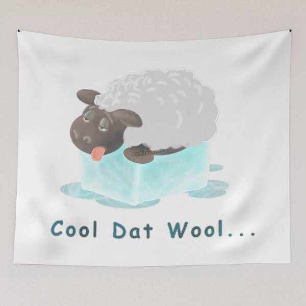 Item preview, Cool Dat Wool! Painting designed and sold by AK-Hevonen.