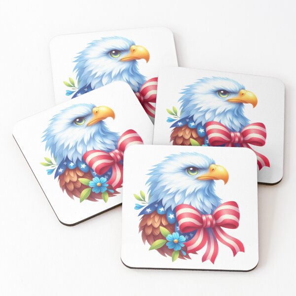 Item preview, 4th July watercolor american eagle gift designed and sold by BlushRoses7.