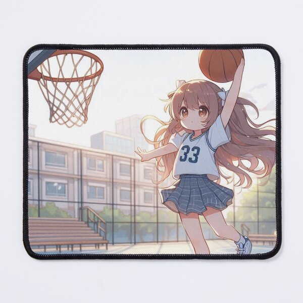 Item preview, Cute Cool Anime girl playing basketball, Pretty girl dribbling, Beautiful sports professional female basketballer at tournament jump shooting (SGVisionary) designed and sold by SGVisionary.