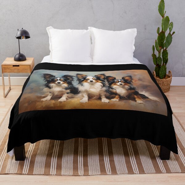 Item preview, Three Papillon dogs designed and sold by PetsArt.