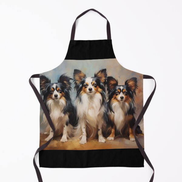 Item preview, Three Papillon dogs designed and sold by PetsArt.