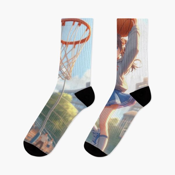 Item preview, Cute Cool Anime girl playing basketball, Pretty girl dribbling, Beautiful sports professional female basketballer at tournament jump shooting (SGVisionary) designed and sold by SGVisionary.