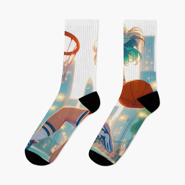 Item preview, Cute Cool Anime girl playing basketball, Pretty girl dribbling, Beautiful sports professional female basketballer at tournament jump shooting (SGVisionary) designed and sold by SGVisionary.