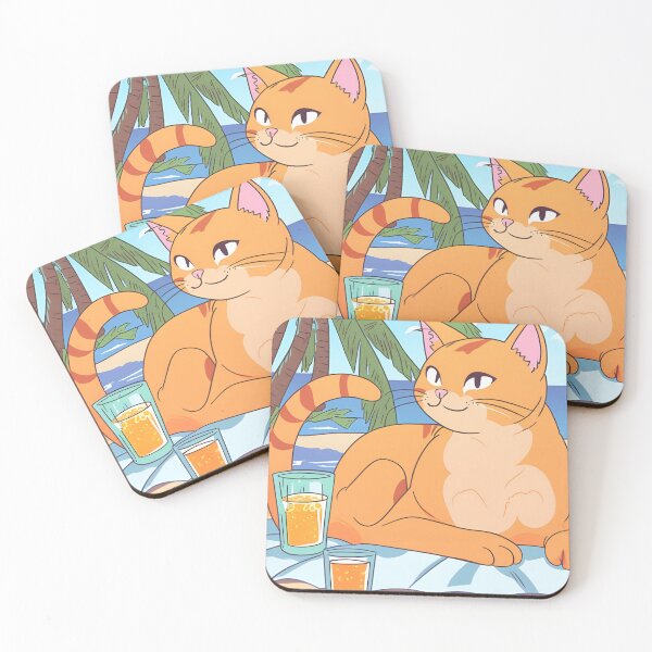 Item preview, Orange Cat On Vacation designed and sold by ArtistMart.
