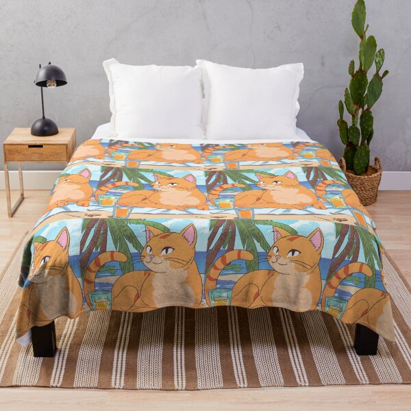 Item preview, Orange Cat On Vacation designed and sold by ArtistMart.