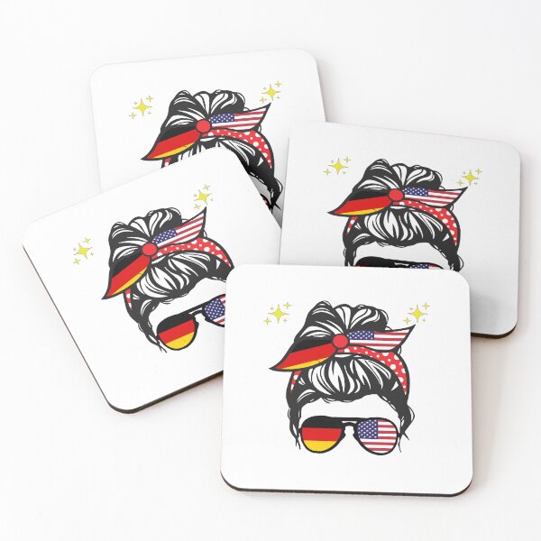 Item preview, American Germany Flag Half American Half German Women Girls Kids designed and sold by ZANNIX.
