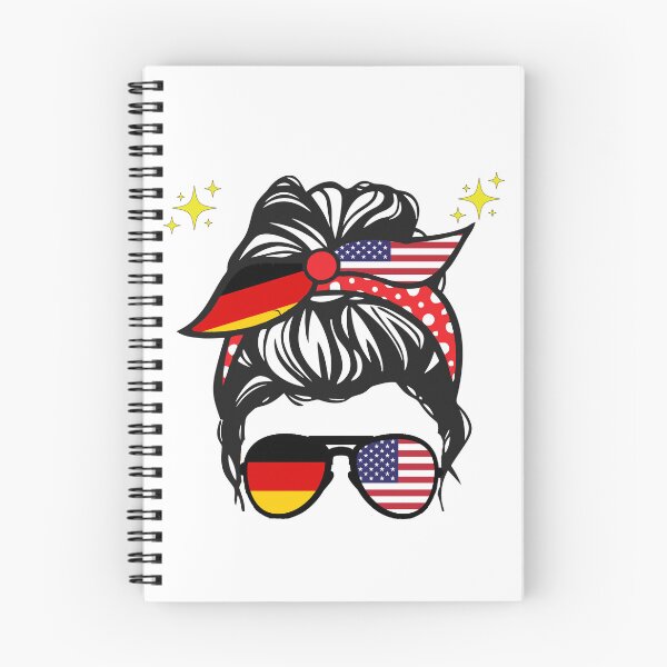 Artikelvorschau, Amerikanische Deutschland-Flagge, halb amerikanische, halb deutsche Frauen, Mädchen, Kinder entworfen und verkauft von ZANNIX.
