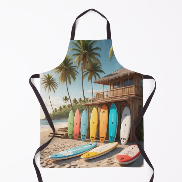 Item preview, Colorful paddle SUP boards on tropical summer beach coast designed and sold by icemanphotos.