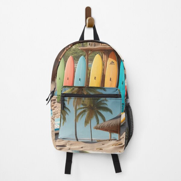 Item preview, Colorful paddle SUP boards on tropical summer beach coast designed and sold by icemanphotos.