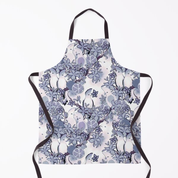 Item preview, Paradise birds, Gray-blue on white background designed and sold by Alex  Blud.