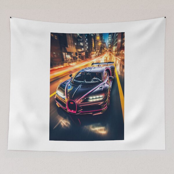 Item preview, Black Bugatti Chiron Super Sport Hypercar In Modern City With Ambient Occlusion designed and sold by RevUpDesign.