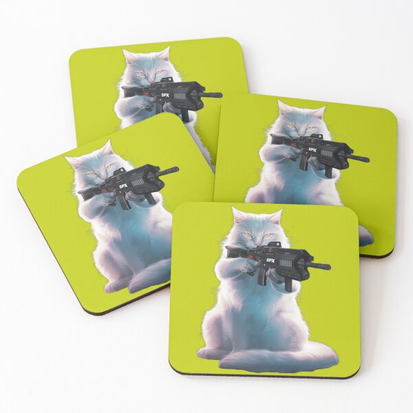 Item preview, cat cute military tactical gun army combat kitty adorable  designed and sold by thechoice1.