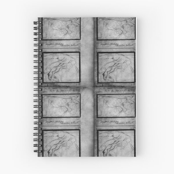 Item preview, Sketches and annotations filtered hands in black and white designed and sold by Carré Comme Orange.