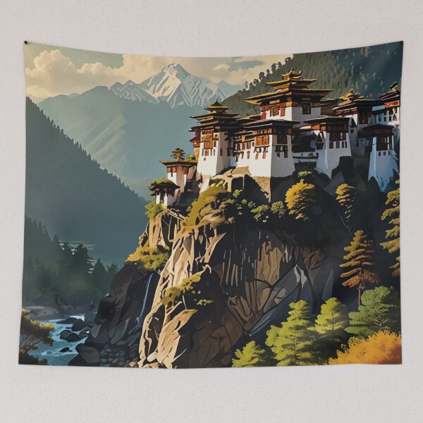 Item preview, Bhutan Travel  designed and sold by Thistle-TShop.